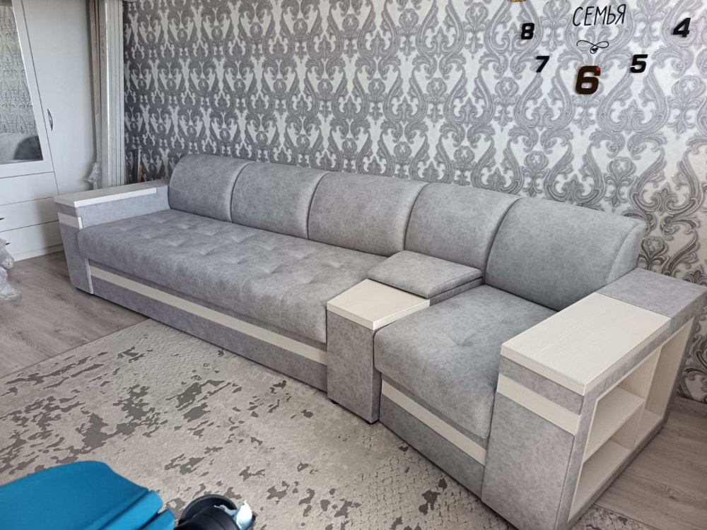 Прямой диван Престиж Трапеция №9